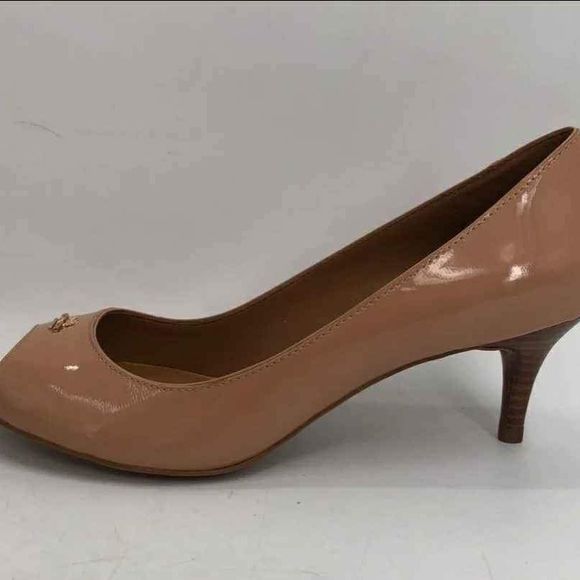 NEW Coach Designer Delilah Peep Toe Kitten Mini Heels - Size 10 B - Picture 5 of 10